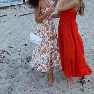 Patterned Midi Dress